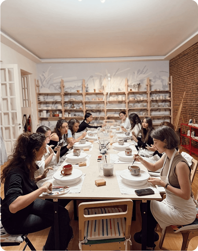 Painting glasses activity