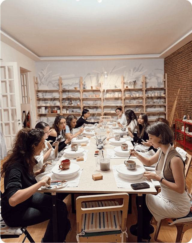 Painting glasses activity